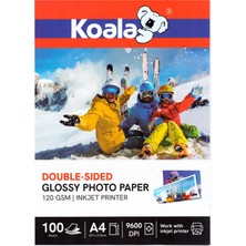Koala Papers Canon GI-490 G3410 Fotoğraf Kağıdı A4 Premium Parlak Çift Taraflı 120 gr 100 Adet