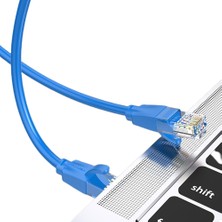 Hiqonic Li Hiqonic Cat6 1000MBPS Ethernet Internet Veri RJ45 Kablosu 3 Metre Mavi Kablo