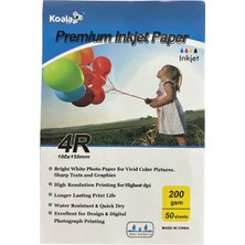 Koala Papers Canon Pixma G3472 Evertday Premium Parlak 10X15CM Fotoğraf Kağıdı 200 Gr. 50 Adet