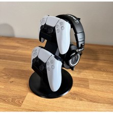 DU & ER Çift Ps5 Kontrol Ünitesi Standı Siyah / Tek Ebat