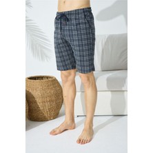 KLY196 Erkek Ekose Desen Şort