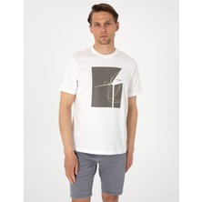 Pierre Cardin Erkek Ekru Regular Fit Tişört 50302576-VR019