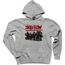 Skid Row The Gang Gri Kapşonlu Sweatshirt Hoodie