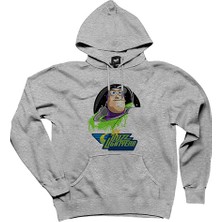 Buzz Lightyear Gri Kapşonlu Sweatshirt Hoodie
