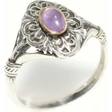 Konstantinapol Tasarım Ametist Taşlı Otantik Yüzük