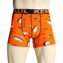 Kenn Paul 2'li Erkek Desenli Pamuklu Lüks Boxer | Yumuşak Kumaş |