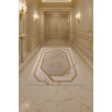İstanbul Outlet Center 70 x 140 Mermer Desenli Dijital Yolluk – Kaymaz Taban, Silinebilir, Lüks ve Şık Tasarım