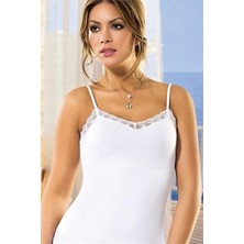 Yeni Anıt 2174 Kadın İp Askılı Dantelli Atlet