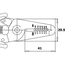 Piergiacomi CSP.30.1 EL ALETLERİ KABLO SOYUCU