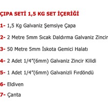 Goldsea Marine Tekne ve Şişme Bot Için Hazır Çapa Seti Çantalı 1.5 KG