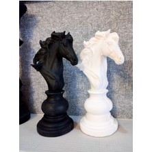 Dekoratif 2'li Satranç At Biblo, Satranç Heykel At, Heykel, Hediyelik Dekoratif At Heykel