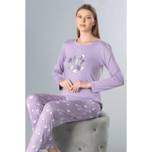 Dowry Mevsimlik Uzun Kol Viskon Pijama Takımı Yumuşak Kumaş Dowry 09-157