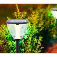 Uzmlight Ack Solar LED Armatürü Set Üstü 165X165MM 600LM 30W 3000-4000-6500K IP65 Kare Solar LED Bahçe Armatürü Güneş Enerjili 2120000124365