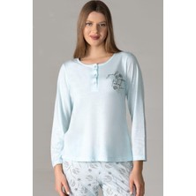 Alperi Mevsimlik Uzun Kol Pijama Takım Viskon Alperi 790-28