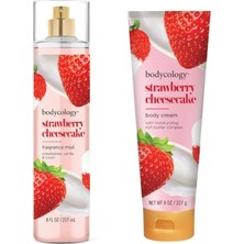 Bodycology Strawberry Cheesecake Çilekli Kadın Vücut Spreyi + Vücut Kremi Seti