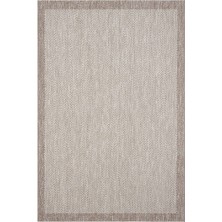 Cool Halı Smart 2001 Bej Kilim Halı Makinede Yıkanabilir İnce Kaymaz Taban Halı Dokuma Yazlık Balkon Kilimi