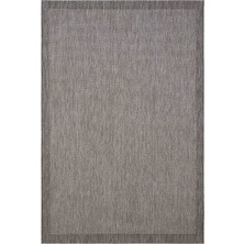 Cool Halı Smart 2004 Gri Kilim Halı Makinede Yıkanabilir İnce Kaymaz Taban Halı Dokuma Yazlık Balkon Kilimi