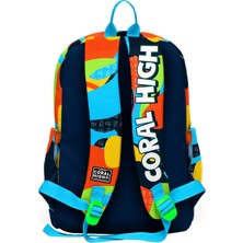 Coral High Kids Lacivert Mavi Graffiti Desenli 3’lü Okul Çanta Seti SET0123777