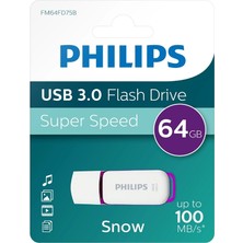 Philips Snow 64 GB LED Göstergeli Super Speed USB 3.0 Flash Bellek