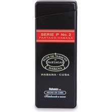 Cohiba Tek Torch Pürmüz Partagas Serie P No:2 Özel Üretim Siyah Metal Puro Çakmağı