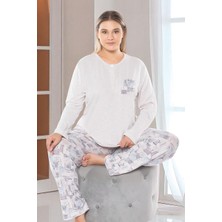 Büyük Beden Battal Uzun Kol Pijama Takımı Dowry B09-162