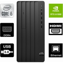 Hp Protower 290 G9 Intel® Core I5-12500 6B2U8EA-500 16GB 256GB A1000 8 GB Windows 11 Pro Masaüstü Bilgisayar