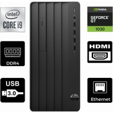 Hp Protower 290 G9 Intel I9-12900K 6B2U8EA-876 24GB 256GB Msı Gt 1030 4GB Windows 11 Pro Masaüstü Bilgisayar