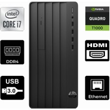 Hp Protower 290 G9 Intel I7-12700KF 6B2U8EA-198 64GB 4tb T1000 8 GB Freedos Masaüstü Bilgisayar