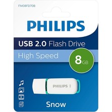 Philips Snow 8 GB Yüksek Hızlı USB 2.0 Flash Bellek