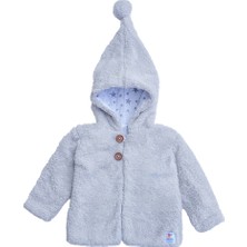 x Ipek Atlaskız Erkek Bebek Kapüşonlu Peluş Ceket