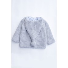 x Ipek Atlaskız Erkek Bebek Kapüşonlu Peluş Ceket