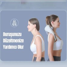 MerciTech İnsan Eli Hissi Veren Şarjlı Masaj Aleti Ovmalı, Boyun, Sırt Ve Bacak Masaj Cihazı