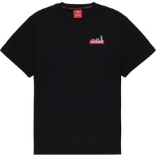 Shark In Atlanta Regular T-Shirt, %100 Pamuklu 180GR Jersey, Ön ve Arkada Dijital Baskı