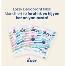 Lozzy Erkekler Için Deodorant Mendilleri -Okyanus Kokulu - Doğal ve Etkili Vegan Içerikler - Alüminyumsuz - Plastiksiz - Ph Dengeli - Hipoalerjenik - 30'lu Paketi