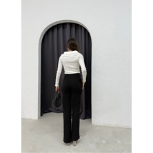 Düğmeli Kumaş Pantolon