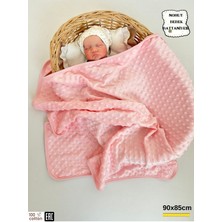 Nohut Kız / Erkek Bebek Battaniyesi & Kundağı Çift Katlı %100 Pamuklu Çok Amaçlı Örtü 90X85CM BTN11003