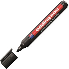 Edding 300 Koli Kalemi Yuvarlak Uçlu Permanent 10 Adet - Siyah