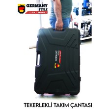 Germany Style Pro 9'lu Set Matkap-Freze-Kırıcı-Tilki Kuyruğu-Taşlama-Dekupaj-Daire Testere-Bijon Sökme-Led Işık