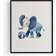 Blue Elephant | Çocuk Odası Tablo