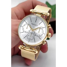 Ferrucci Erkek Kol Saati Çelik Hasır Kordon Gold Renk Kasa ve Kordon ZMFER008