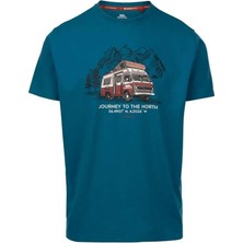 Trespass Tokso Male Casual Printed Mavi Erkek Tişört