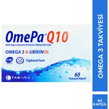 Omepa Q10 60 Yumuşak Kapsül Ubikinol QH Balık Yağı Omega 3