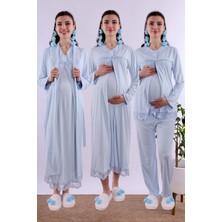 Mavi Hamile Lohusa Set BYL240362