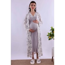 Gri Hamile Lohusa Set BYL280362