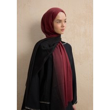 Fresh Modal Degrade Şal Siyah-Bordo