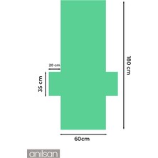 Anılsan  Pamuk Şezlong Havlusu 60 x 180  cm  - Hızlı Kuruyan Plaj ve Havuz Havlusu