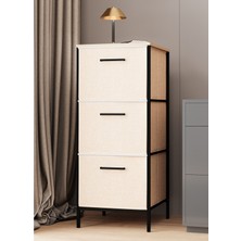 3 Çekmeceli Çok Amaçlı Dolap Büyük Boy Komodin Sehpa Çam 1619