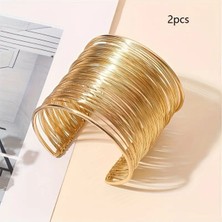 Kalın Çok Telli Tasarım Zarif Kadın Bilezik  1 Adet