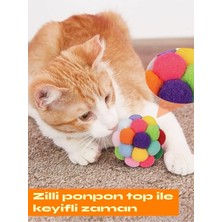 Luxury Kedi Ponpon Top 1 Adet