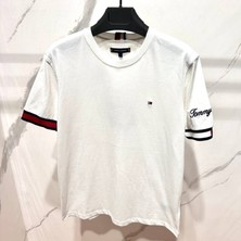 Erkek Pique Bayrak Manşet T-Shirt